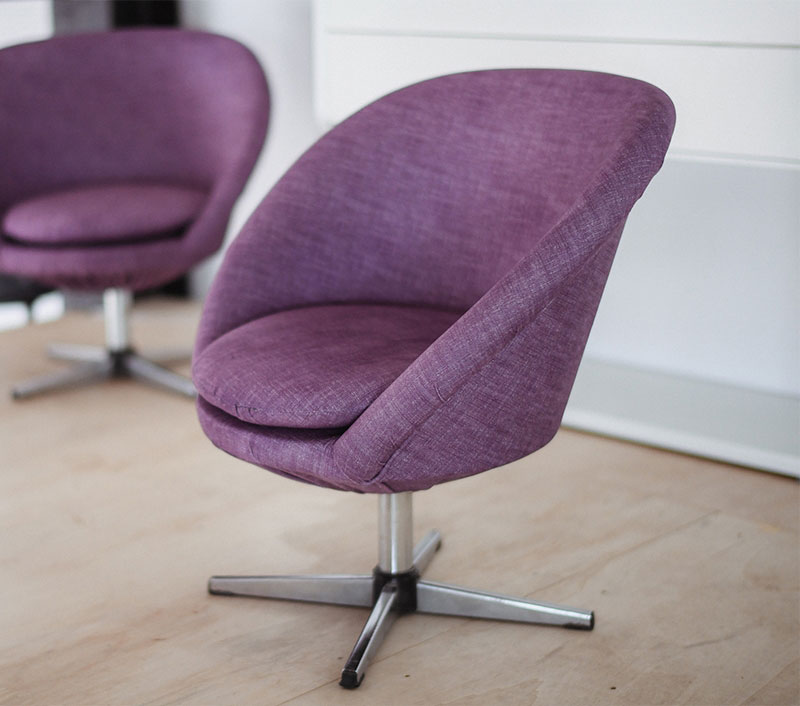Auto Service Purple Chair